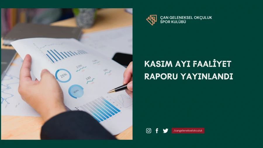 KASIM AYINA AİT FAALİYET RAPORU YAYINLANMIŞTIR. 