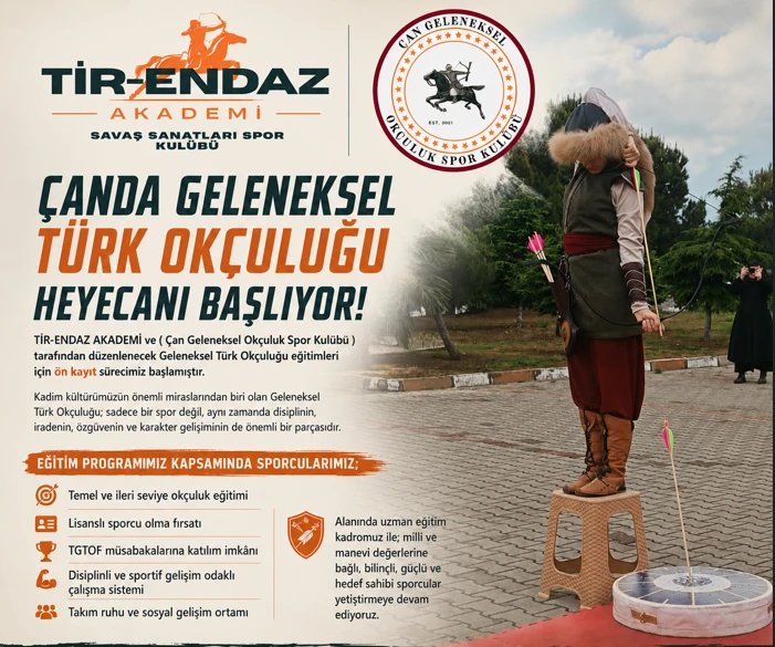 Çan’da Geleneksel Türk Okçuluğu Eğitimleri Başlıyor!